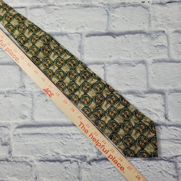 Dunhill Medieval Knight on Horse Medallion Silk Tie - Picture 14 of 14